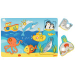 Puzzle en bois animaux de la mer (7 pi�ces)
