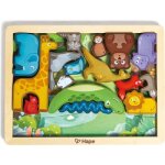 Puzzle en bois animaux du monde en 3d (16 pices)