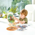 Puzzle en bois avec chevalet les 4 saisons (56 pi�ces)