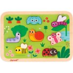 Puzzle en bois chunky le jardin (8 pi�ces)