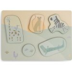 Puzzle en bois jungle jambo (6 pièces) Puzzle en bois jungle jambo (6 pièces)