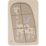Puzzle en bois jungle jambo giraffe (6 pièces) Puzzle en bois jungle jambo giraffe (6 pièces)