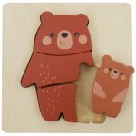 Puzzle en bois ours (4 pi�ces)
