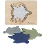 Puzzle en bois tortue (6 pices)