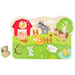 Puzzle � boutons animaux de la ferme