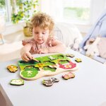 Puzzle � boutons animaux de la ferme