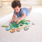 Puzzle � boutons jungle