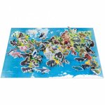 Puzzle ducatif gant les animaux menacs (200 pices)