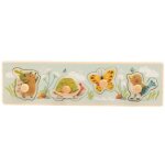 Puzzle encastrable 4 animaux trois petits lapins