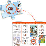 Puzzle d'observation avec livret les animaux du monde (100 pi�ces)