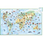 Puzzle d'observation avec livret les animaux du monde (100 pices)
