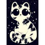 Puzzle phosphorescent wizzy chats clins (50 pices)