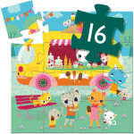 Puzzle silhouettes le glacier (16 pi�ces)