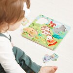 Puzzle tactile en bois ferme (5 pi�ces)