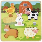 Puzzle tactile ferme (5 pices)