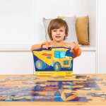 Puzzle les v�hicules de constructions (36 pi�ces)