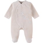 Pyjama velours beige �l�phant (3 mois)