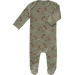 Pyjama en coton bio deer olive (3 - 6 mois : 60 � 67 cm)
