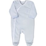 Pyjama crois� en velours bleu sophie la girafe (naissance)