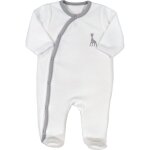 Pyjama crois� en velours blanc sophie la girafe (1 mois)