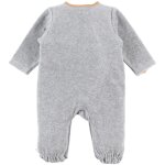 Pyjama chaud babou & kendi en velours gris (3 mois)