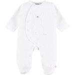 Pyjama chaud en velours lapin écru (12 mois) Pyjama chaud en velours lapin écru (12 mois)