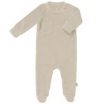 Pyjama en velours bio sandshell (naissance : 50 cm)