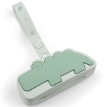 Range sucette en silicone croco vert