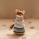 Renard � empiler doudou et bois fsc forest friends