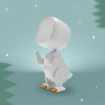 R�veil robot dinosaure blanc