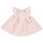 Robe pour poup�e en gaze de coton biscuit