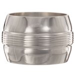 Rond de serviette filets personnalisable (m�tal argent�) dans son coffret