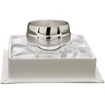 Rond de serviette filets personnalisable (m�tal argent�) dans son coffret
