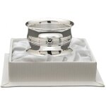 Rond de serviette louis xvi en m�tal argent� + coffret (personnalisable)