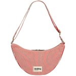 Sac banane andrea rayures fines rouge