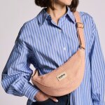 Sac banane andrea tressage corail