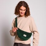 Sac banane andrea velours sapin