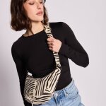 Sac banane andrea z�bre ecru
