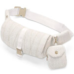 Sac banane boucl� cream white