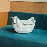 Sac bandouli�re gondole pralin� vichy matcha