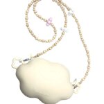 Sac bandouli�re nuage anse bijoux cr�me