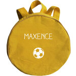 Sac � dos enfant jaune moutarde (personnalisable)