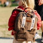 Sac � dos enfant mini club signature teddy soft brown