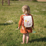 Sac � dos la fille et la trottinette (personnalisable)