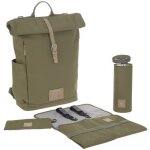 Sac  dos  langer en polyester recycl green label rolltop olive