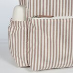 Sac � dos � langer pralin� rayures moka
