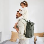 Sac � dos � langer rolltop up olive green label