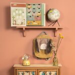 Sac � dos lapin ocre trois petits lapins (personnalisable)