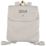 Sac � dos moumoute ecru (personnalisable)