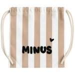 Sac � ficelles enfant rayures rose